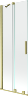Mexen Velar dvisluoksnis vonios ekranas, stumdomas 70 x 150 cm, skaidrus, auksinis šlifuotas - 896-070-000-01-55