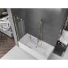 Mexen Velar vonios kambario pertvara 2 dalių stumdomas 90 x 150 cm, permatomas, auksinis šlifuotas - 896-090-000-01-55