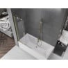 Mexen Velar vonios kambario pertvara 2 dalių stumdomas 90 x 150 cm, permatomas, auksinis šlifuotas - 896-090-000-01-55