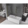 Mexen Velar vonios durys 2-jų dalių stumdomos 120 x 150 cm, permatomos, auksinės šlifuotos - 896-120-000-01-55