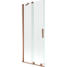 Mexen Velar stumdomas dviejų plokščių vonios ekranas 85 x 150 cm, permatomas, rožinis auksas - 896-085-000-01-60