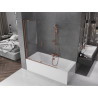Mexen Velar vonios ekrano 2-durų stumdomas 140 x 150 cm, skaidrus, rožinis auksas - 896-140-000-01-60