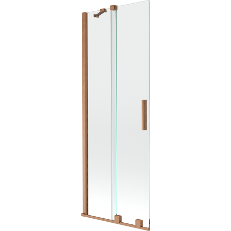 Mexen Velar dviejų dalių nustumiamas vonios ekranas 70 x 150 cm, skaidrus, šukuotas varis - 896-070-000-01-65