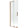 Mexen Velar 2 sparnų stumdomas vonios ekranas 75 x 150 cm, skaidrus, šlifuotas varis - 896-075-000-01-65
