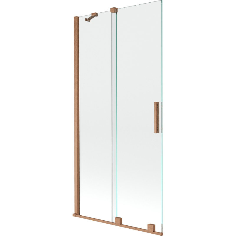 Mexen Velar vonios ekrane dviaukščiu stumdomu 95 x 150 cm, skaidrus, šepečiuota varis - 896-095-000-01-65