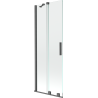 Mexen Velar 2 dalių nustumiamas vonios ekranas 70 x 150 cm, permatomas, šlifuota pilka spalva - 896-070-000-01-66