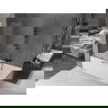 Mexen Velar 2 judamųjų dalių vonios sienelė Stumdomas 100 x 150 cm, Skaidrus, gun gray šlifuotas - 896-100-000-01-66