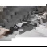 Mexen Velar 2 judamųjų dalių vonios sienelė Stumdomas 100 x 150 cm, Skaidrus, gun gray šlifuotas - 896-100-000-01-66