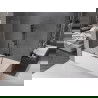 Mexen Velar 2 judamųjų dalių vonios sienelė Stumdomas 110 x 150 cm, Skaidrus, gun gray šlifuotas - 896-110-000-01-66