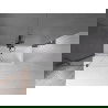 Mexen Velar 2 judamųjų dalių vonios sienelė Stumdomas 110 x 150 cm, Skaidrus, gun gray šlifuotas - 896-110-000-01-66