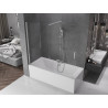 Mexen Velar Dviejų dalių stumdomas vonios ekranas 180 x 150 cm, skaidrus, chromas - 896-180-000-01-01