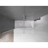 Mexen Velar Dviejų dalių stumdomas vonios ekranas 180 x 150 cm, skaidrus, chromas - 896-180-000-01-01