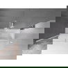 Mexen Velar 2 judamųjų dalių vonios sienelė Stumdomas 170 x 150 cm, Skaidrus, Balta - 896-170-000-01-20