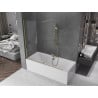 Mexen Velar dvigubas stumdomas vonios ekranas 160 x 150 cm, permatomas, auksinis - 896-160-000-01-50