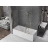 Mexen Velar dvigubas stumdomas vonios ekranas 160 x 150 cm, permatomas, auksinis - 896-160-000-01-50