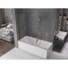 Mexen Velar dviejų dalių slankiojanti vonios pertvara 180 x 150 cm, permatoma, auksinė - 896-180-000-01-50