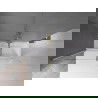 Mexen Velar 2 judamųjų dalių vonios sienelė Stumdomas 180 x 150 cm, Skaidrus, Auksinė - 896-180-000-01-50