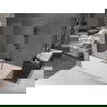 Mexen Velar 2 judamųjų dalių vonios sienelė Stumdomas 150 x 150 cm, Skaidrus, gun gray šlifuotas - 896-150-000-01-66
