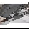 Mexen Velar dviejų dalių slankiojama vonios sienelė 160 x 150 cm, permatoma, šepetėliai gun gray - 896-160-000-01-66