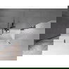 Mexen Velar dviejų dalių slankiojama vonios sienelė 160 x 150 cm, permatoma, šepetėliai gun gray - 896-160-000-01-66