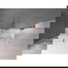 Mexen Velar 2 judamųjų dalių vonios sienelė Stumdomas 160 x 150 cm, Skaidrus, varis šlifuotas - 896-160-000-01-65