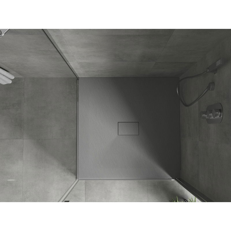 Mexen Hugo kvadratinis dušo padėklas SMC 100 x 100 cm, pilkas - 42611010