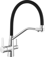 Mexen Duo virtuvinis maišytuvas, chromuotas/juodas - 671701-07