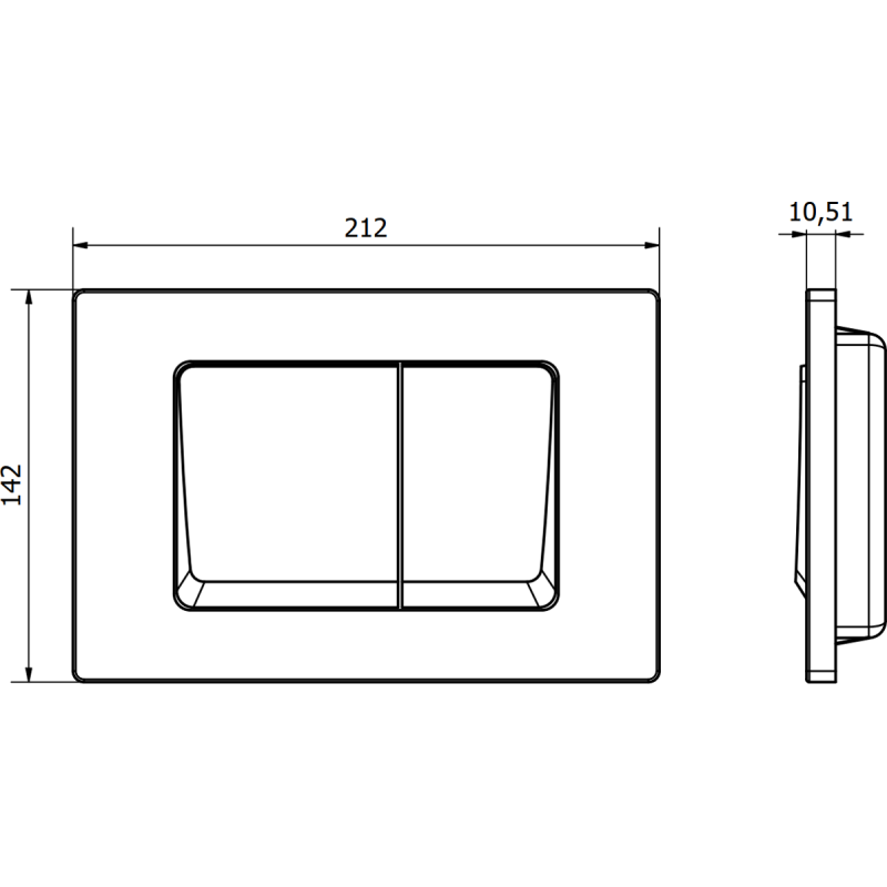 Mexen Fenix 10 XS nuleidimo mygtukas, gun gray - 601066