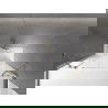 Mexen Velar Duo 2 judamųjų dalių vonios sienelė Stumdomas 150 x 150 cm, Skaidrus, Auksinė - 896-150-000-02-50
