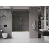 Mexen Velar Duo 2 judamųjų dalių vonios sienelė Stumdomas 150 x 150 cm, Skaidrus, šlifuotas auksas - 896-150-000-02-55