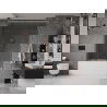 Mexen Velar Duo vonios sienelė dviejų dalių, slankiojanti 140 x 150 cm, permatoma, rožinis auksas - 896-140-000-02-60