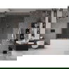 Mexen Velar Duo 2 judamųjų dalių vonios sienelė Stumdomas 150 x 150 cm, Skaidrus, varis šlifuotas - 896-150-000-02-65