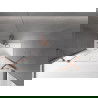 Mexen Velar Duo 2 judamųjų dalių vonios sienelė Stumdomas 150 x 150 cm, Skaidrus, varis šlifuotas - 896-150-000-02-65