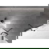 Mexen Velar Duo 2 judamųjų dalių vonios sienelė Stumdomas 150 x 150 cm, Skaidrus, gun gray šlifuotas - 896-150-000-02-66