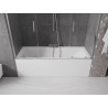 Mexen Velar Dvigubas vonios ekranas, 2 durys, stumdomas 200 x 150 cm, skaidrus, chromuotas - 896-200-000-02-01