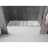 Mexen Velar Duo vonios ekrano dviejų dalių slankiojantis 180 x 150 cm, skaidrus, auksinis - 896-180-000-02-50