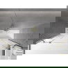 Mexen Velar Duo 2 judamųjų dalių vonios sienelė Stumdomas 180 x 150 cm, Skaidrus, Auksinė - 896-180-000-02-50