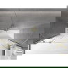 Mexen Velar Duo 2 judamųjų dalių vonios sienelė Stumdomas 180 x 150 cm, Skaidrus, šlifuotas auksas - 896-180-000-02-55