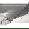 Mexen Velar Duo 2 judamųjų dalių vonios sienelė Stumdomas 180 x 150 cm, Skaidrus, Rožinio aukso - 896-180-000-02-60