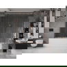 Mexen Velar Duo vonios uždanga 2-dalių slankiojama 200 x 150 cm, skaidri, rožinis auksas - 896-200-000-02-60