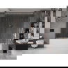 Mexen Velar Duo 2 judamųjų dalių vonios sienelė Stumdomas 170 x 150 cm, Skaidrus, varis šlifuotas - 896-170-000-02-65