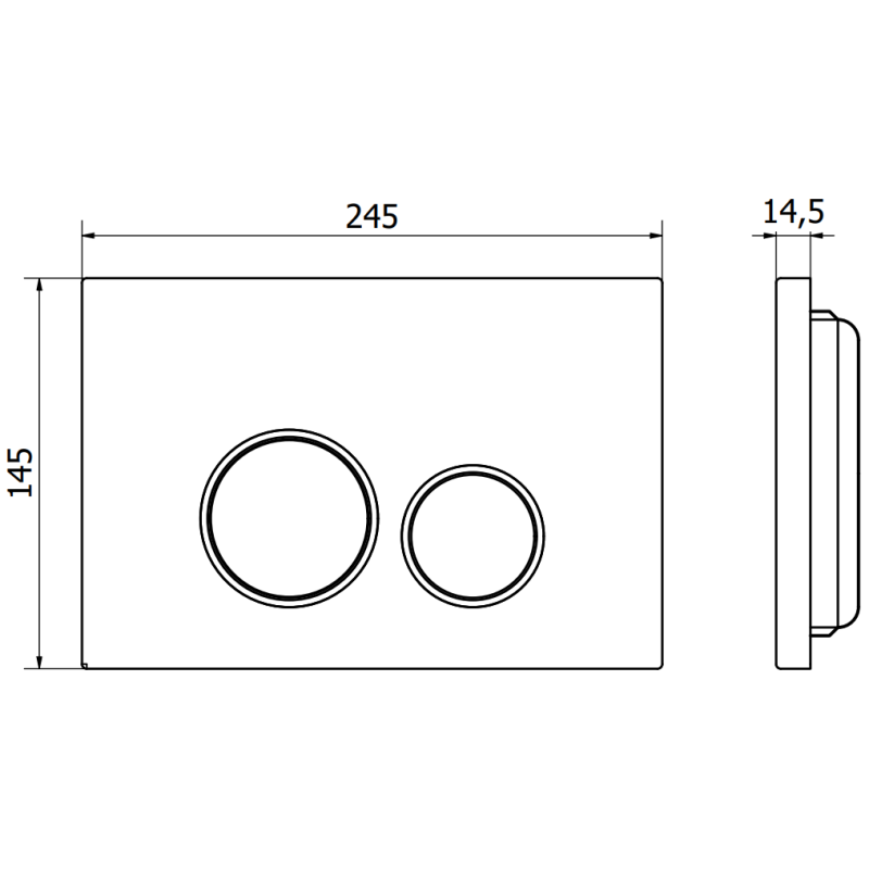 Mexen Fenix 05  nuleidimo mygtukas, baltas matinis - 600520