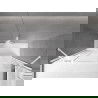 Mexen Velar Duo dvigubas stumdomas vonios ekranas, 200 x 150 cm, skaidrus, baltas - 896-200-000-02-20