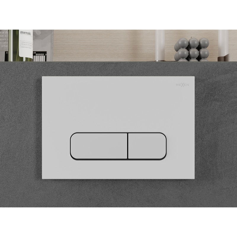 Mexen Fenix 02 nuleidimo mygtukas, matinis baltas - 600220