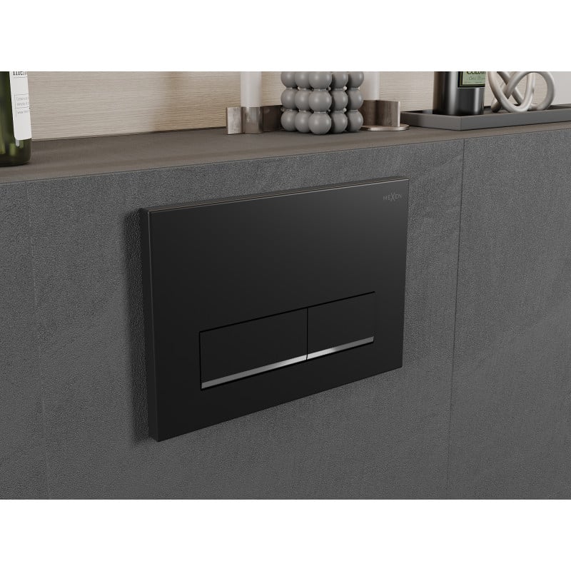 Mexen Fenix 12 praplūdimo mygtukas, juodos matinės spalvos - 601203