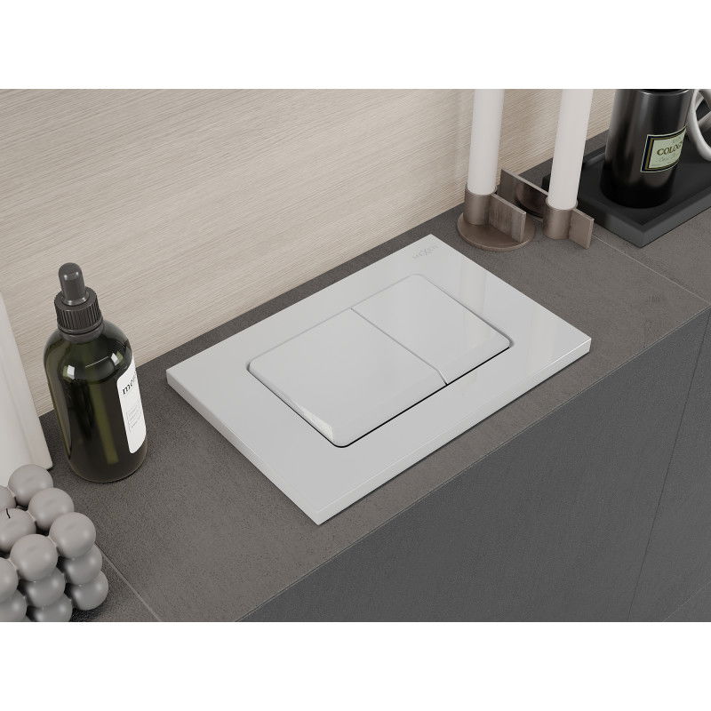 Mexen Fenix 10 XS nuleidimo mygtukas, blizgus baltas - 601000