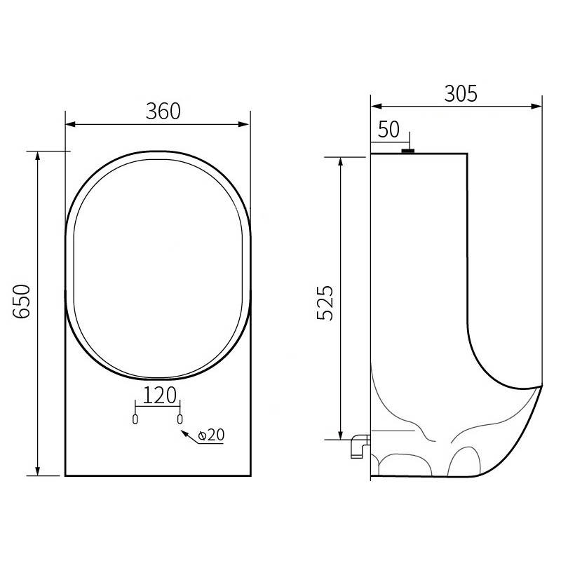 Mexen Mateo pakabinamas pisuaras, juodas matinis - 37036570