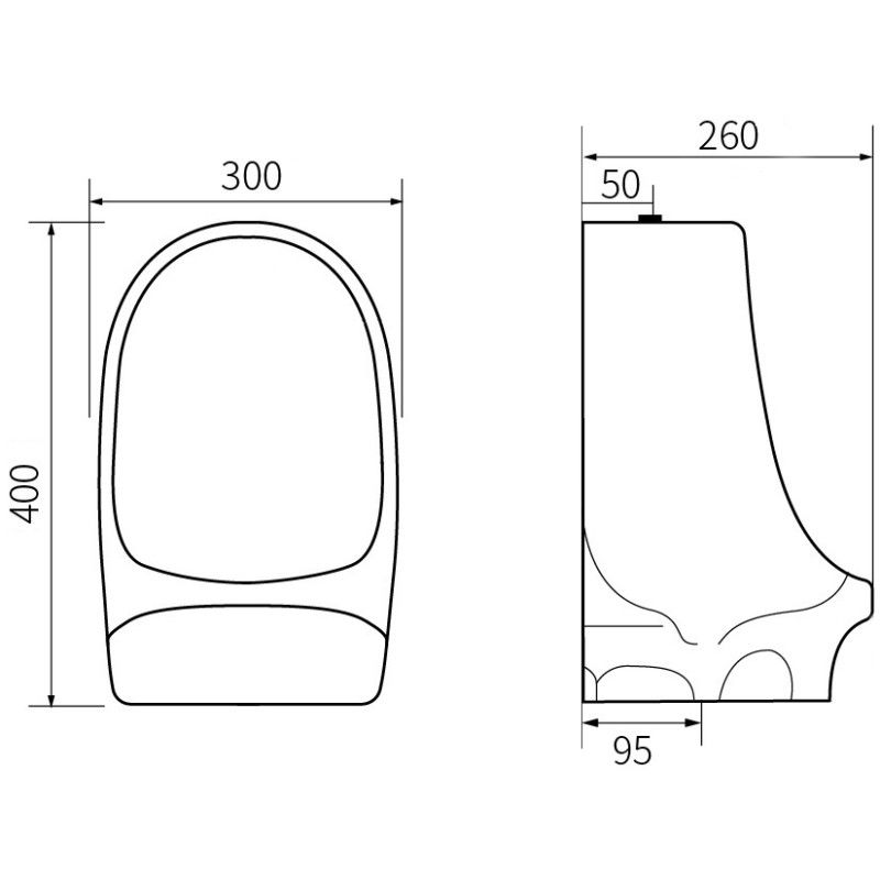 Mexen Owen pakabinamas pisuaras, juodas matinis - 37074070