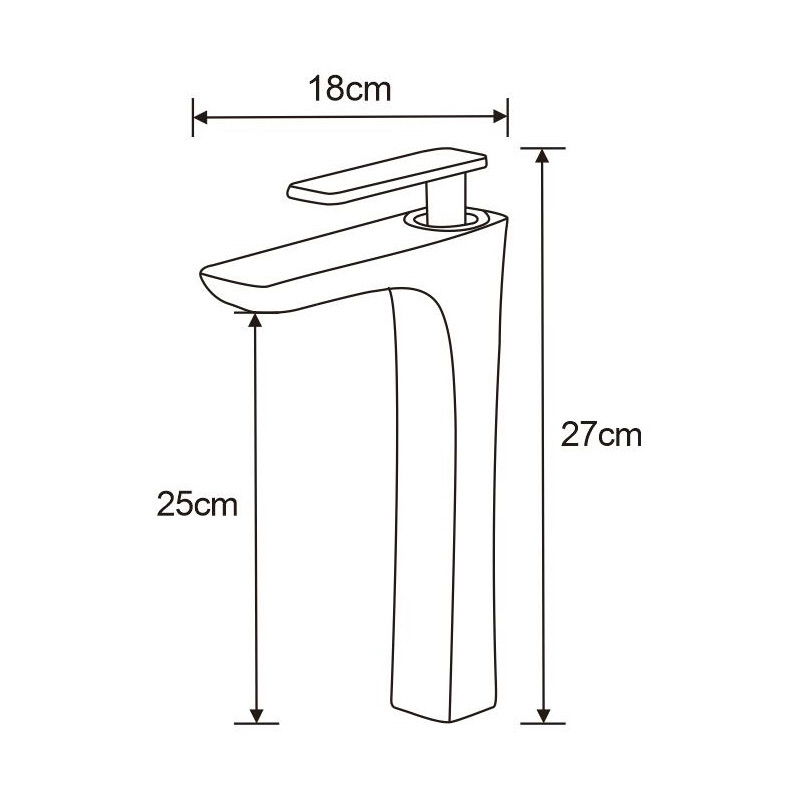 Mexen Indus aukštas praustuvo maišytuvas, chromas - 744610-00