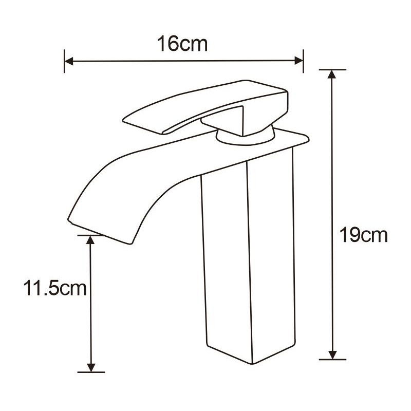 Mexen Aries praustuvo baterija, auksinė - 744800-50